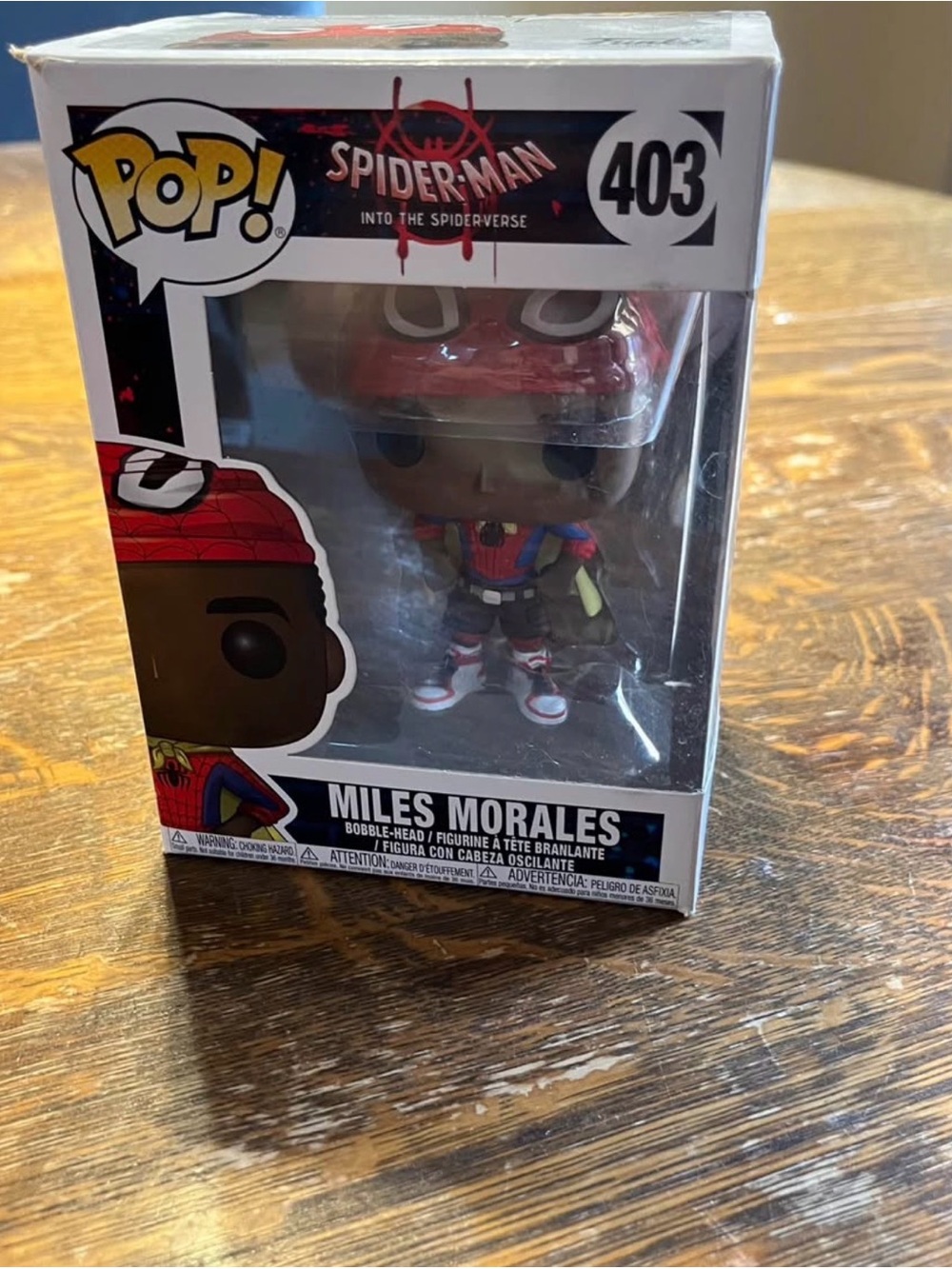 Funko Miles Morales Spider-Man Pop! Figure - Red, Black, White